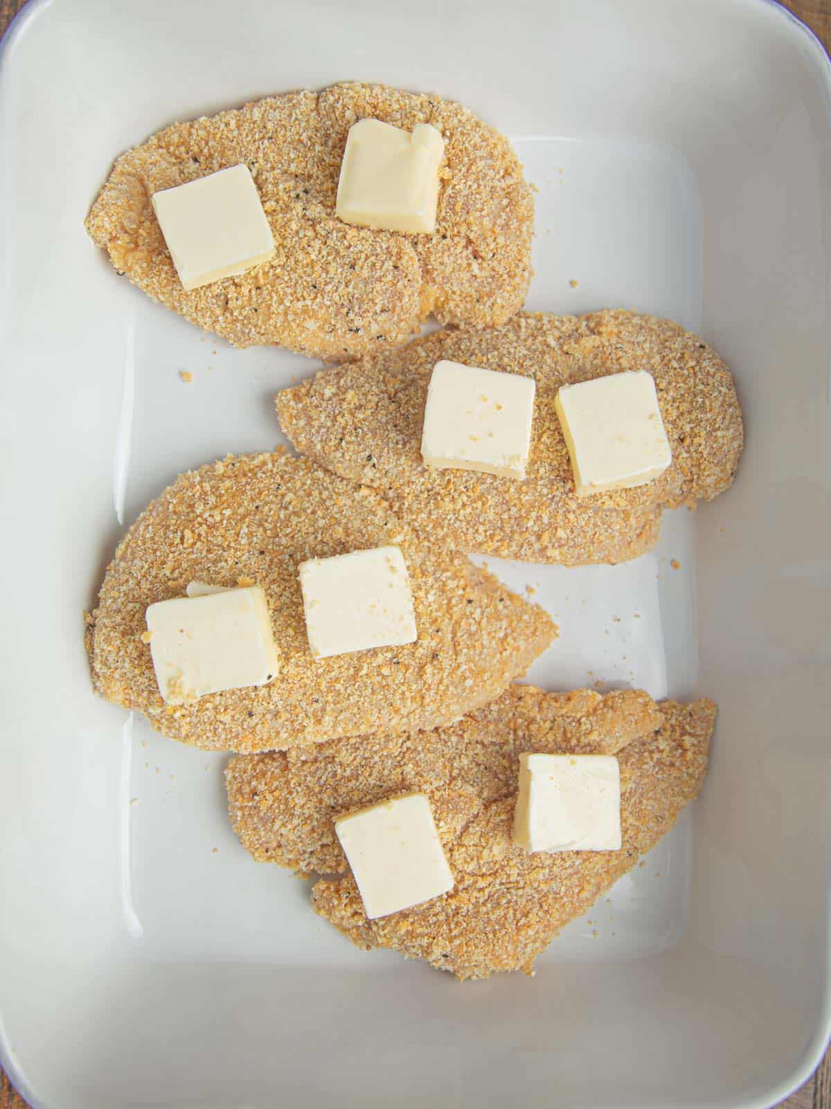 Prep of Crispy Butter Chicken