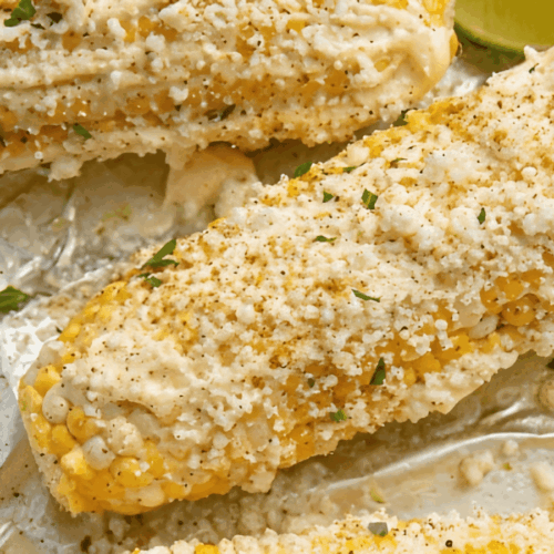 corn with spices and cheese