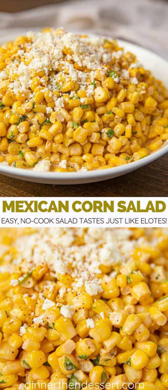 Ultimate Mexican Corn Salad (Quick & Easy!) - Dinner, then Dessert