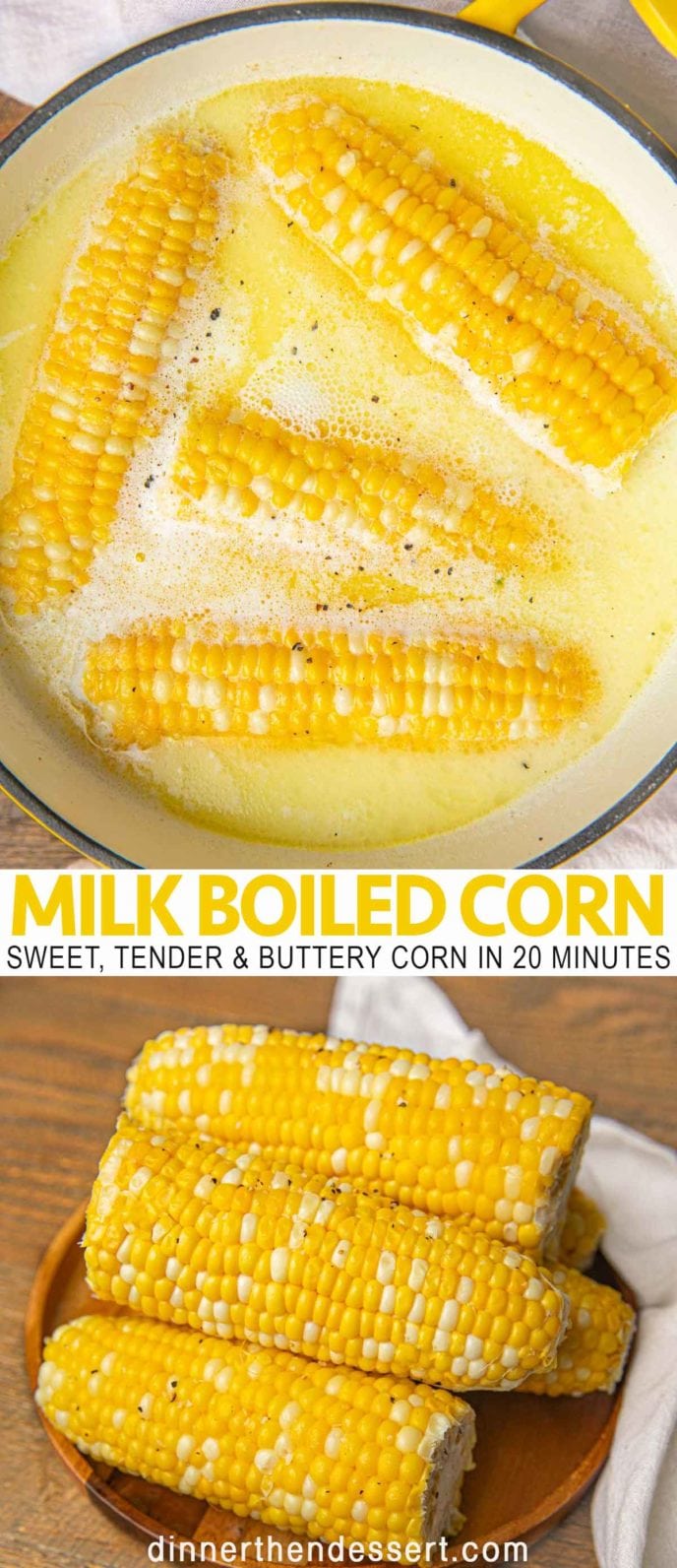 Milk Boiled Corn on the cob