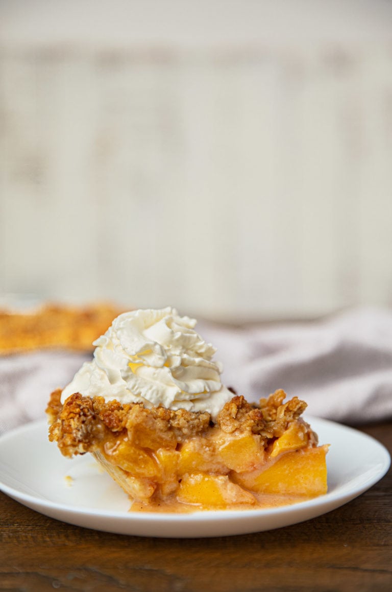 Ultimate Peach Crumb Pie (w/ easy crumb topping!) Dinner, then Dessert
