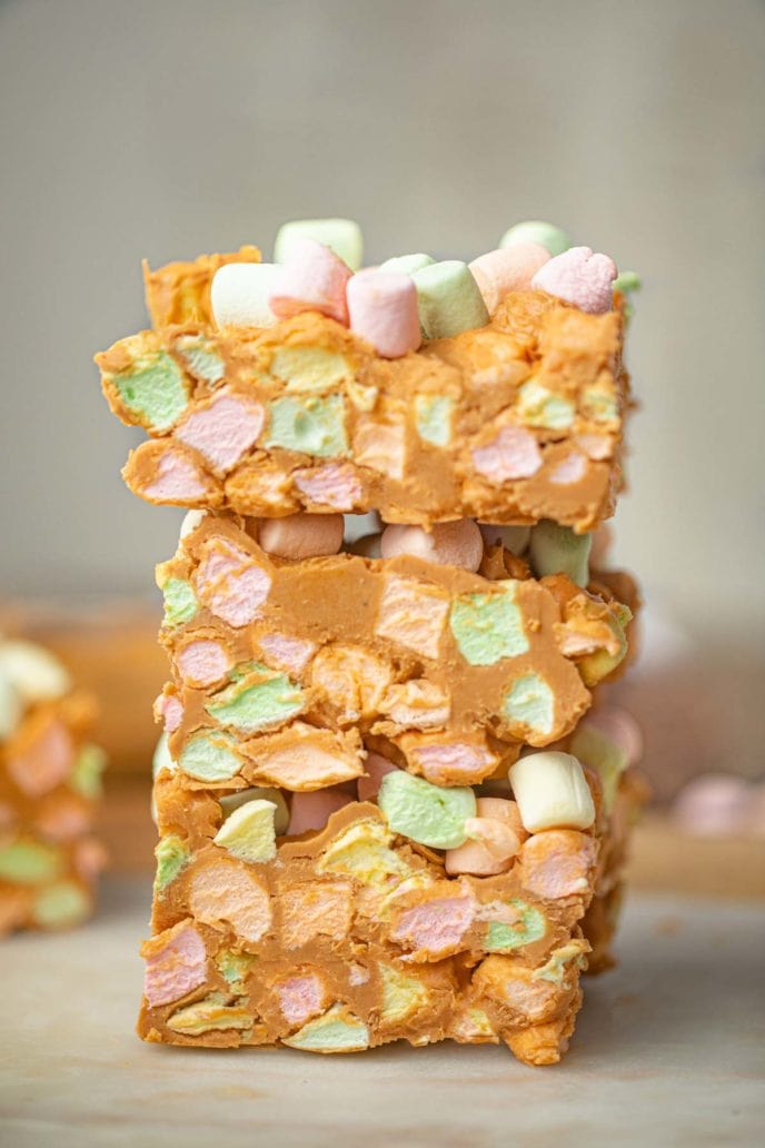 Peanut Butter Confetti Squares - Dinner, then Dessert