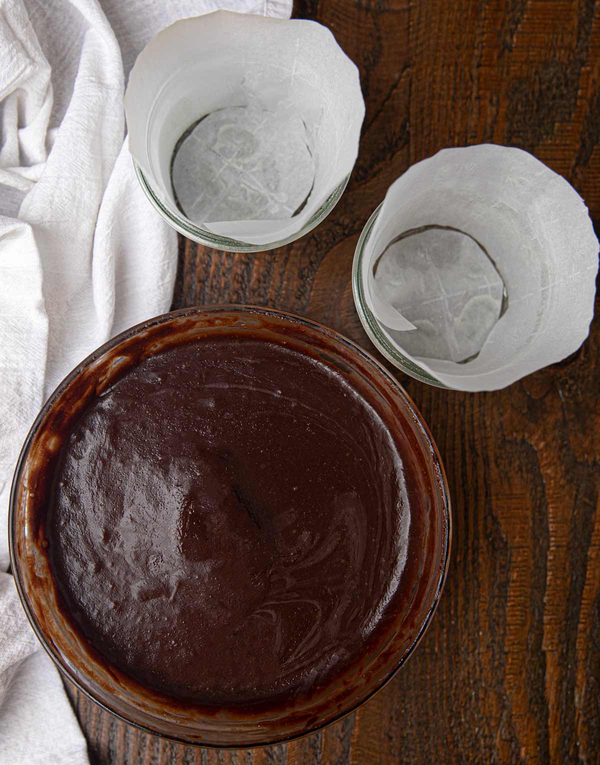 Chocolate Souffle batter