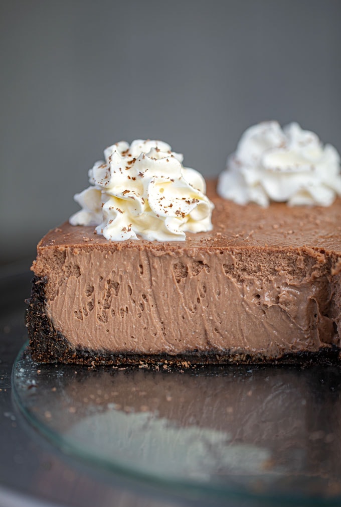 Chocolate Cheesecake with Oreo Crust