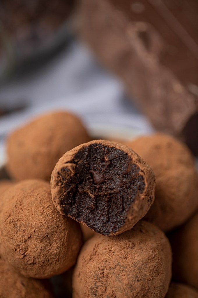 Dark Chocolate Cheesecake Bites