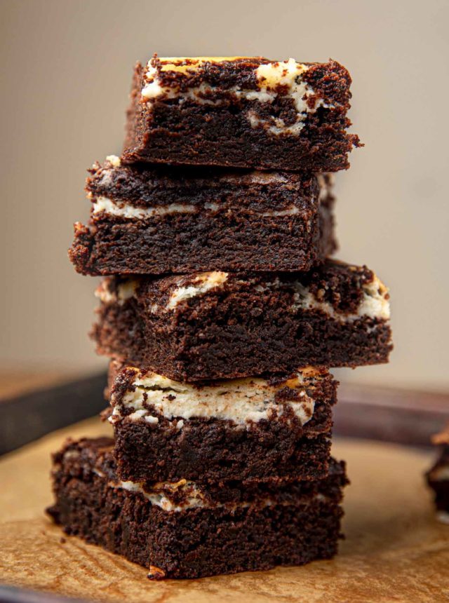 Easy Chocolate Brownies (w/ cocoa powder) Dinner, then Dessert