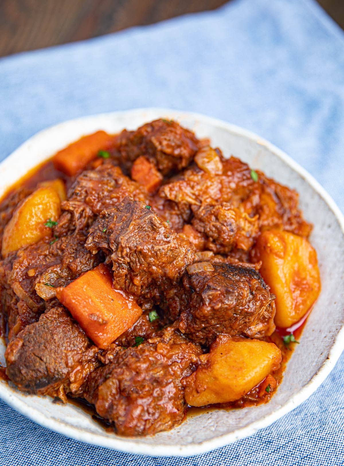 Hungarian Goulash in a bowl