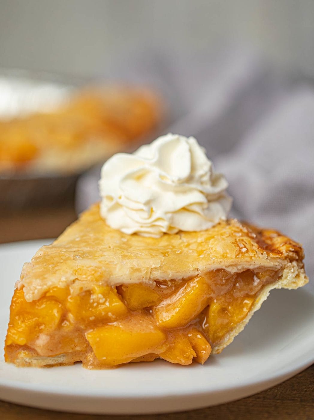 Slice of Pie topped with whipped cream