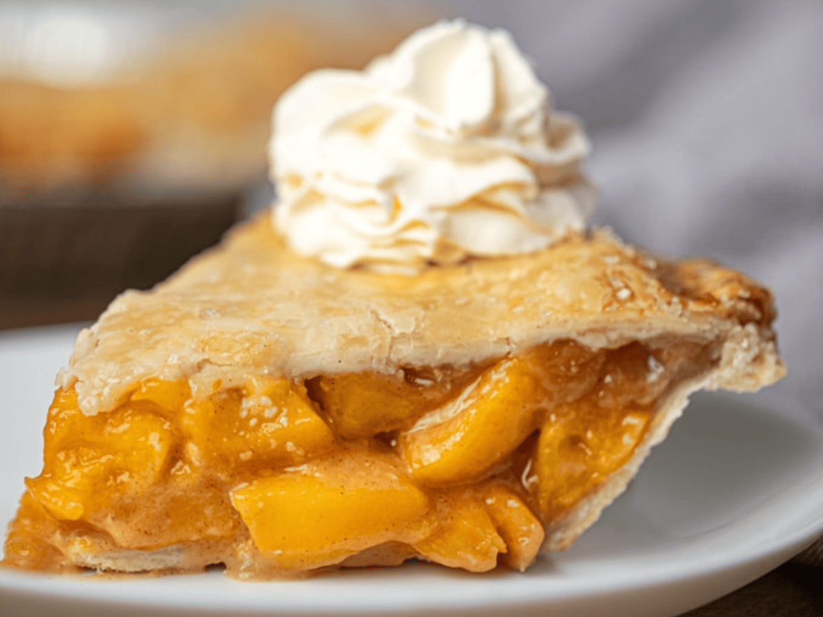 single slice of fruit pie