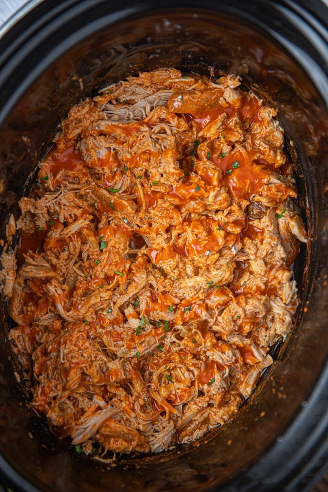 Slow Cooker Buffalo Chicken Sandwiches - Dinner, then Dessert