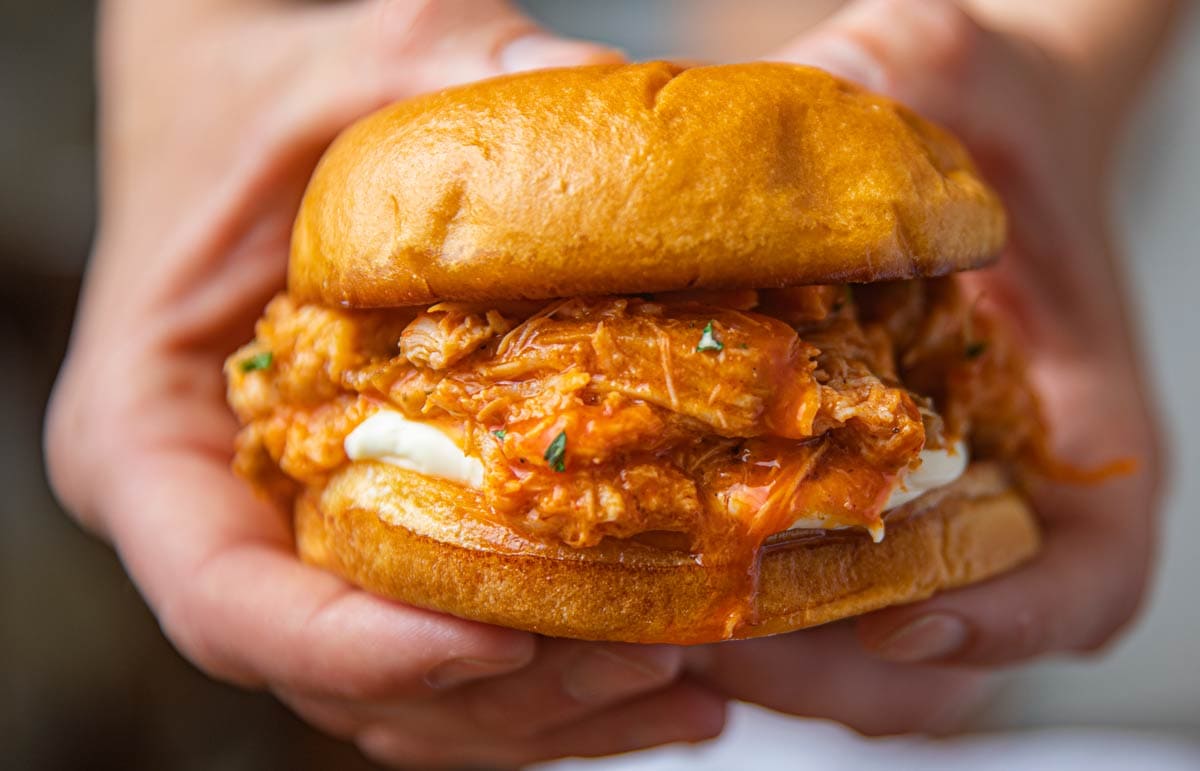 Easy buffalo chicken sandwich