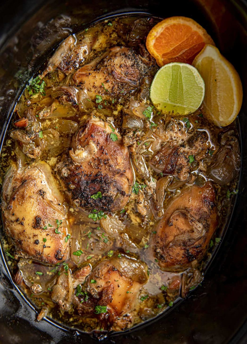 Slow Cooker Chicken Carnitas Dinner, then Dessert