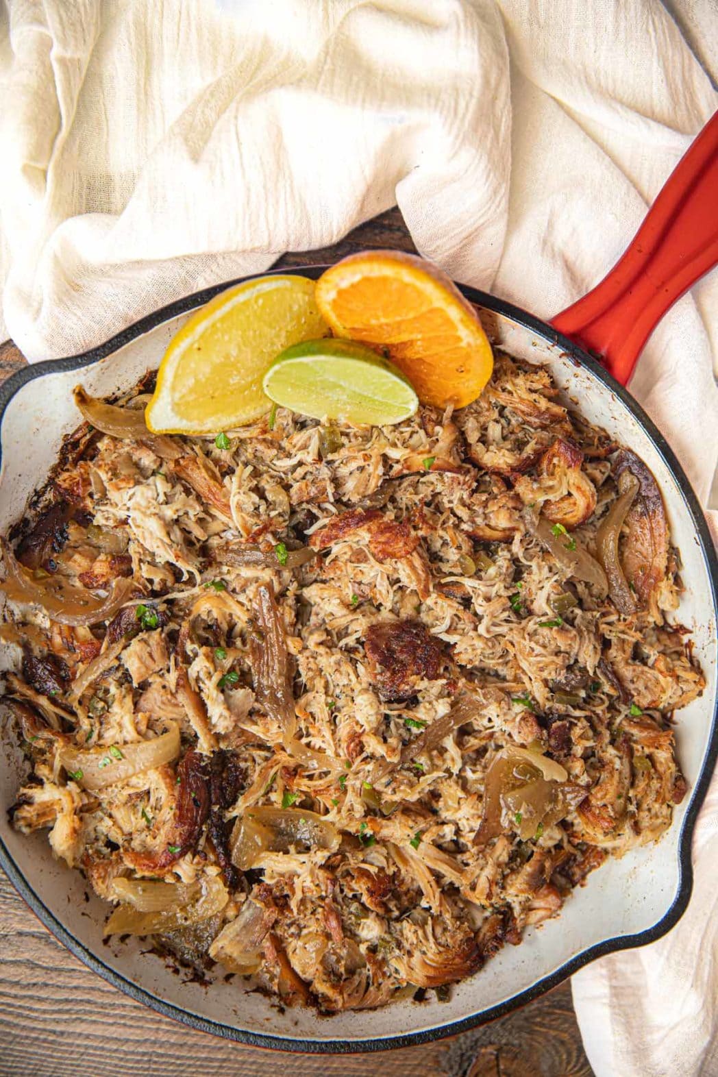 Slow Cooker Chicken Carnitas Dinner, then Dessert