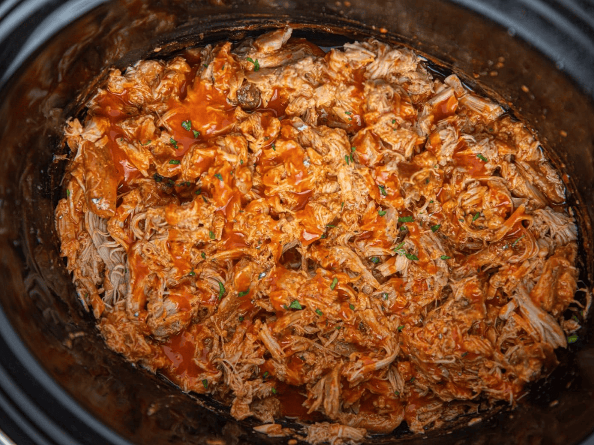 Poultry cooked in crock pot 