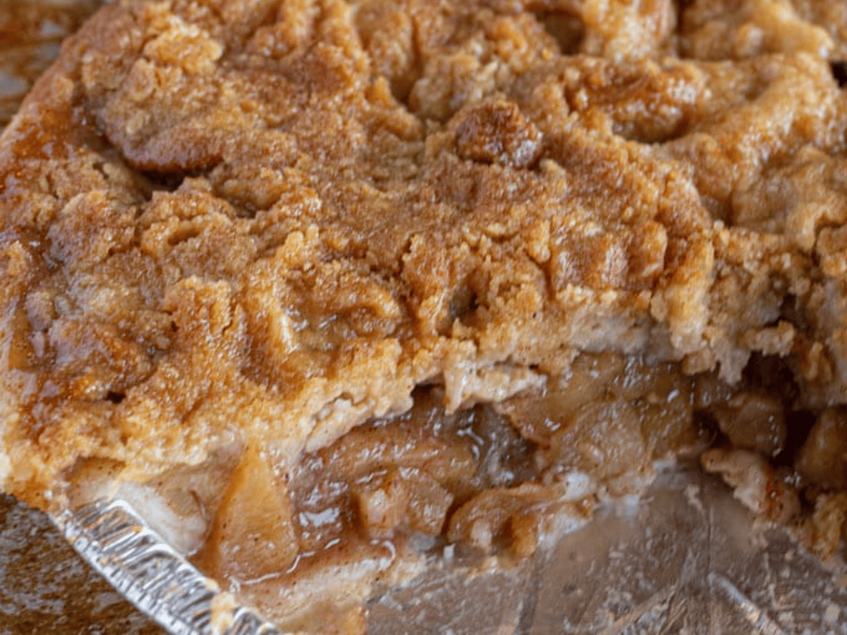 apple pie cut open