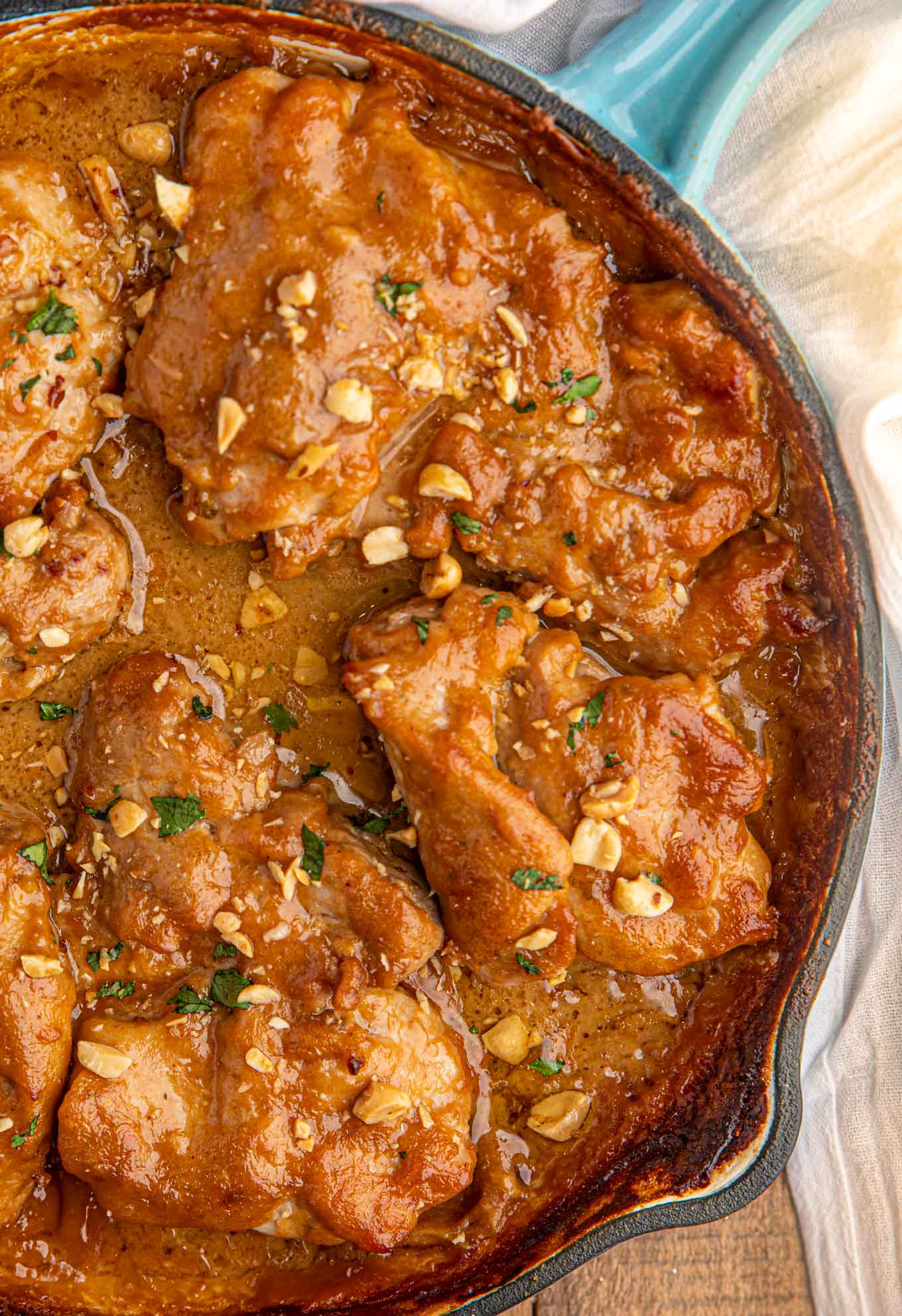 Baked chicken with peanut sauce recipe