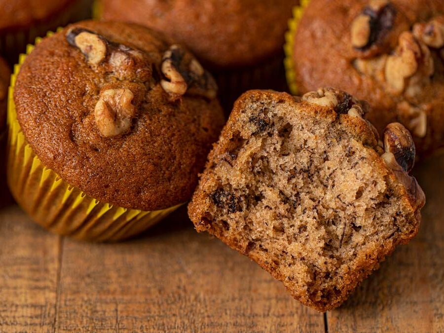 Banana Muffins with Walnuts