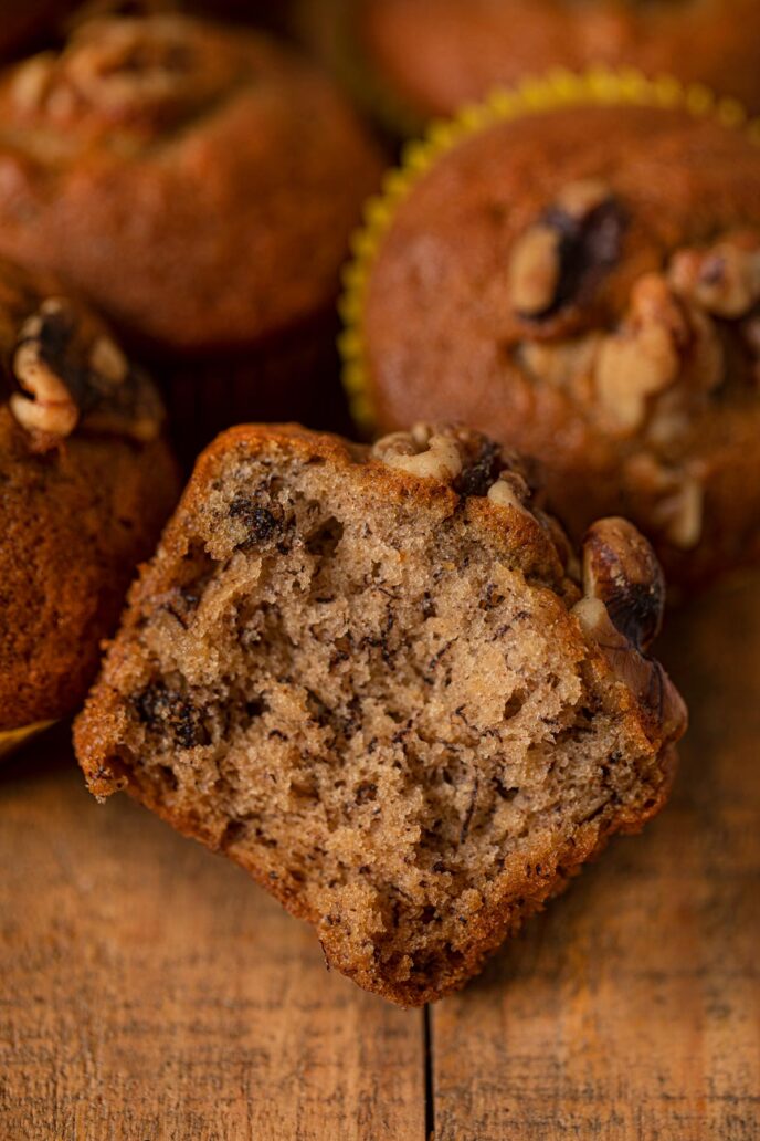 Crazy Easy Banana Bread Muffins Dinner Then Dessert   Banana Bread Muffins 2 1 688x1032 