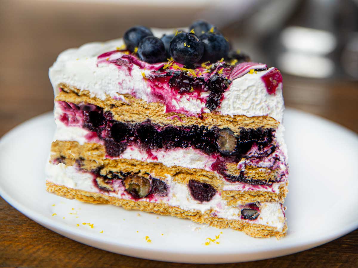 Blueberry Lemon Icebox Cake