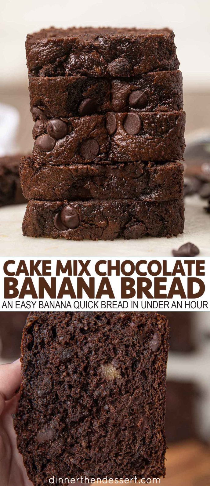 Cake Mix Chocolate Banana Bread 1 Bowl 1 Hour Dinner Then Dessert