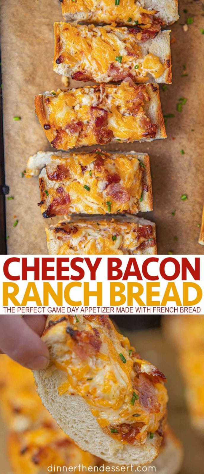 Slices of Cheesy Bacon Ranch Bread