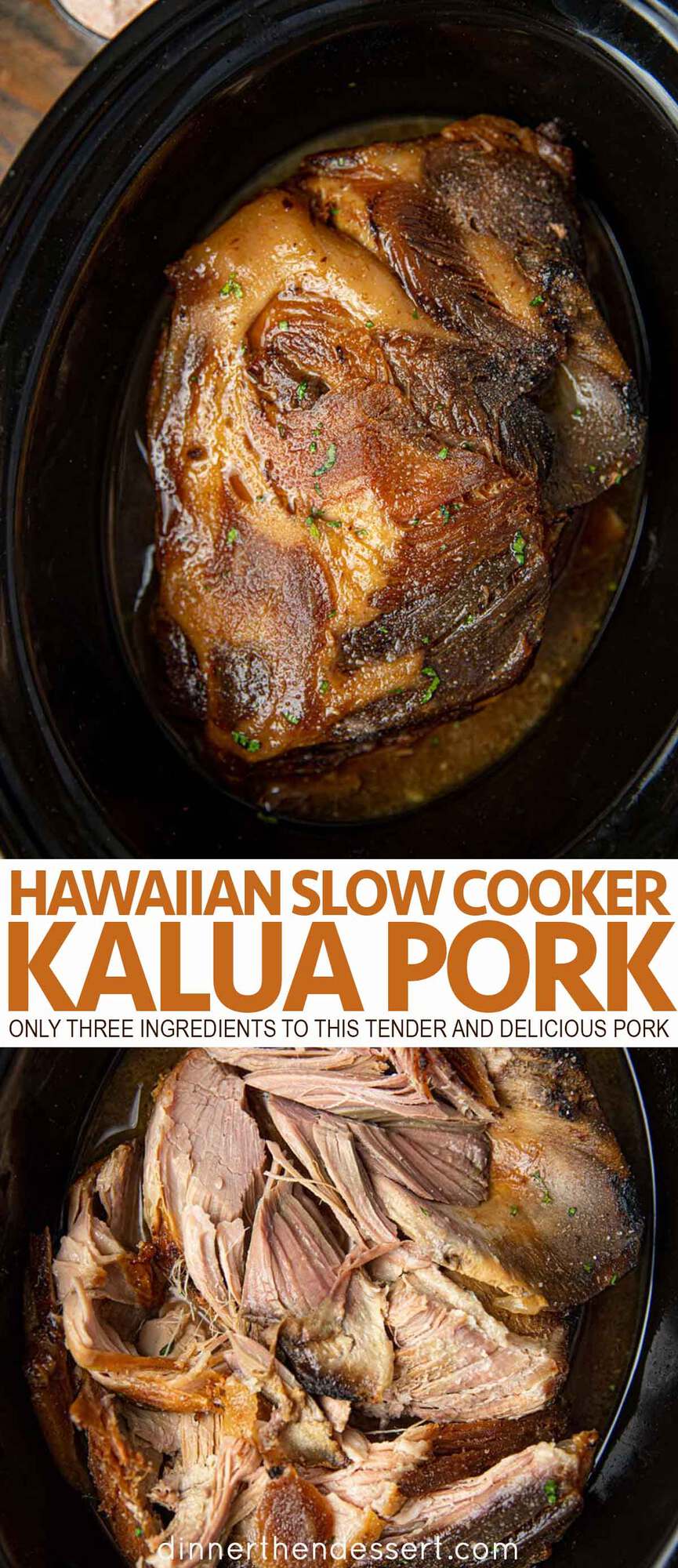 Slow Cooker Kalua Pork - Oh Sweet Basil