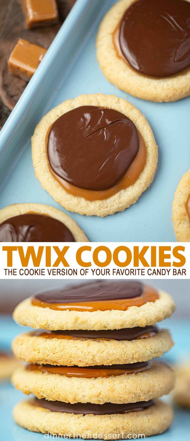 Easy Twix Cookies (Just like Twix Candy Bars!) Dinner, then Dessert