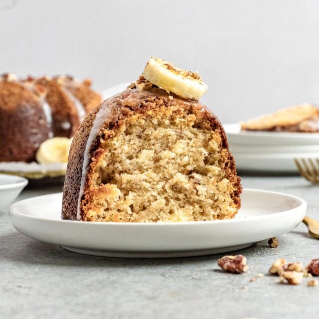 Banana Bread Coffee Cake slice