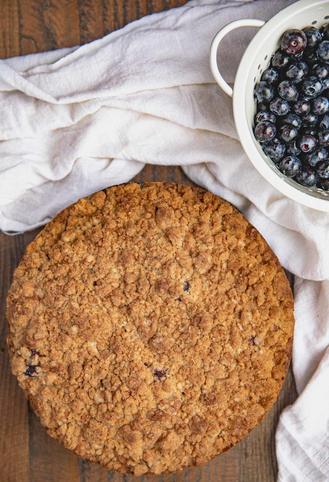 Blueberry Coffee Cake from above