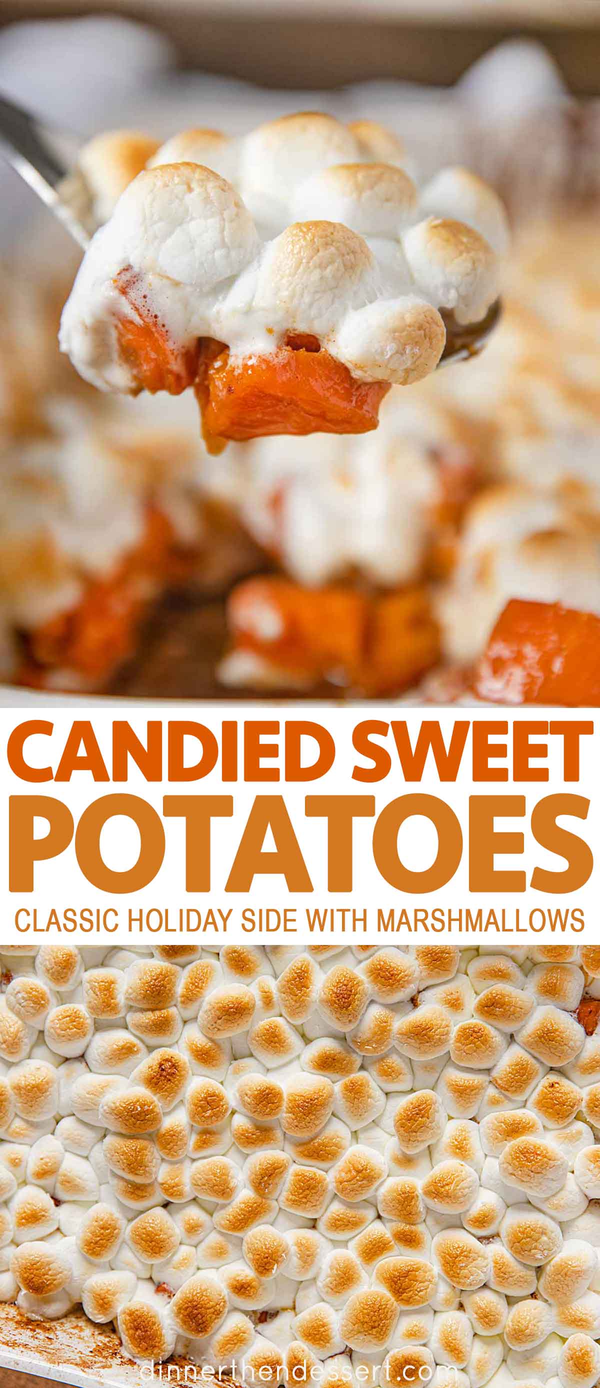 Candied Sweet Potatoes with Marshmallows - Dinner, then Dessert