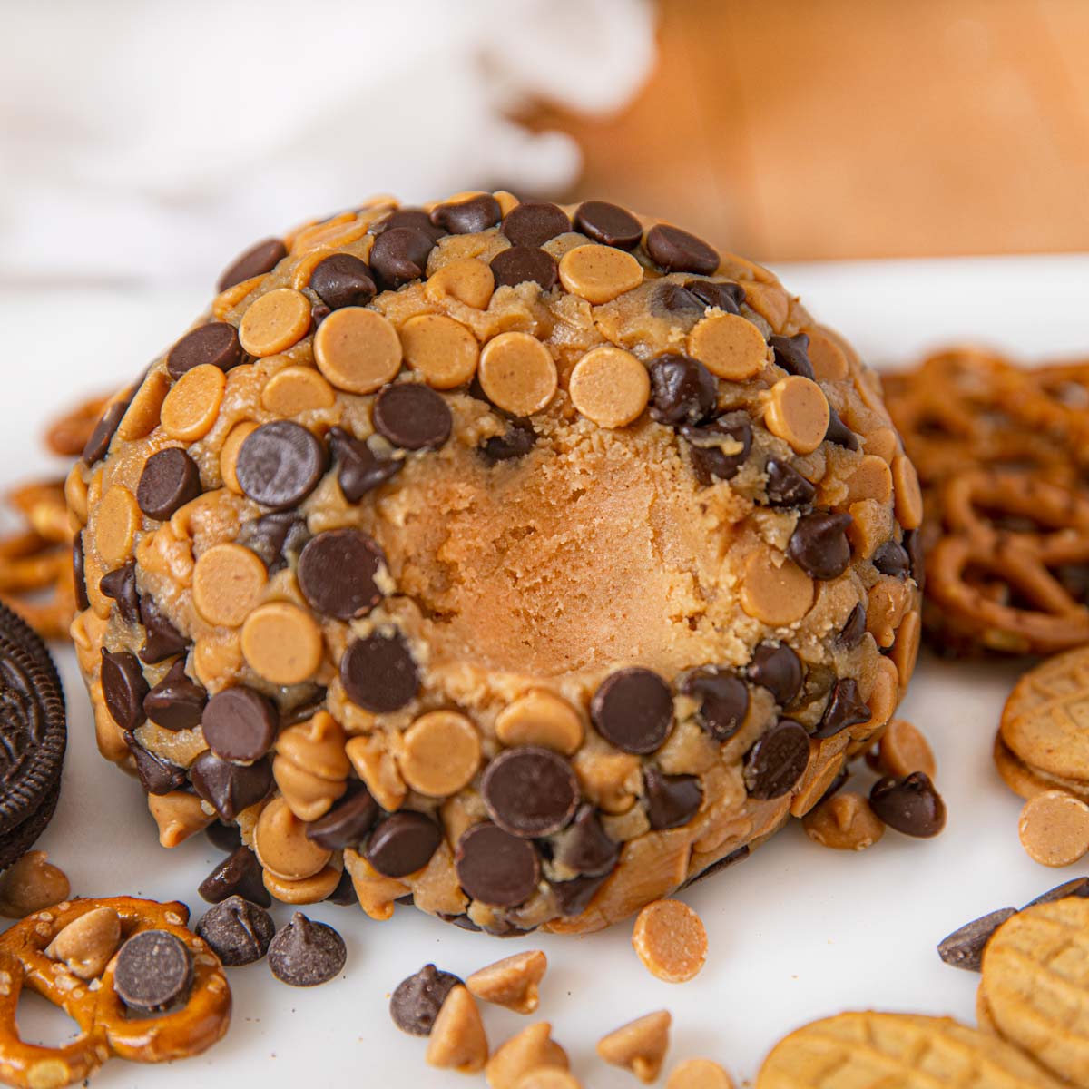 Chocolate Peanut Butter Cheese Ball image