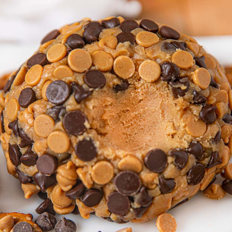 Easy Chocolate Peanut Butter Cheese Ball Recipe Dinner, then Dessert