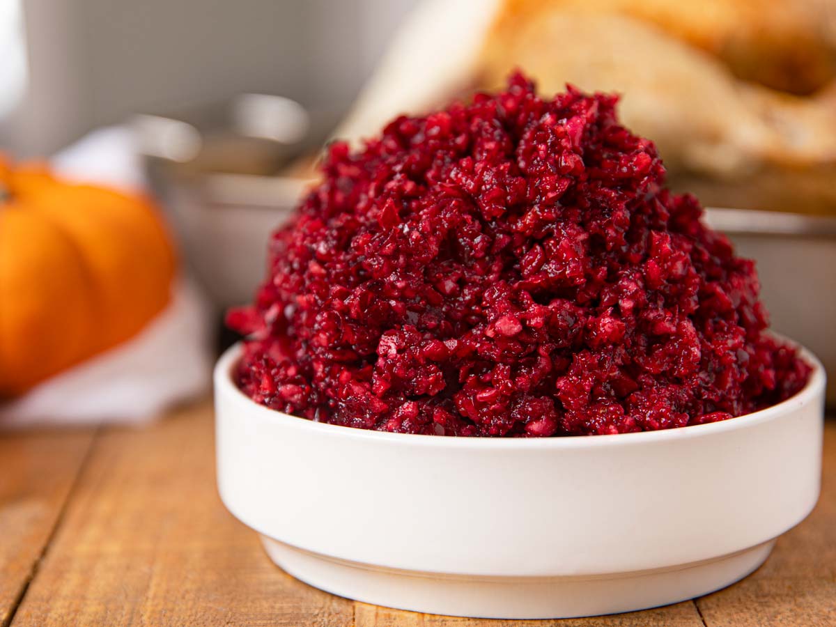 Cranberry Relish Recipe (A Fresh Cranberry Sauce) - Dinner, then