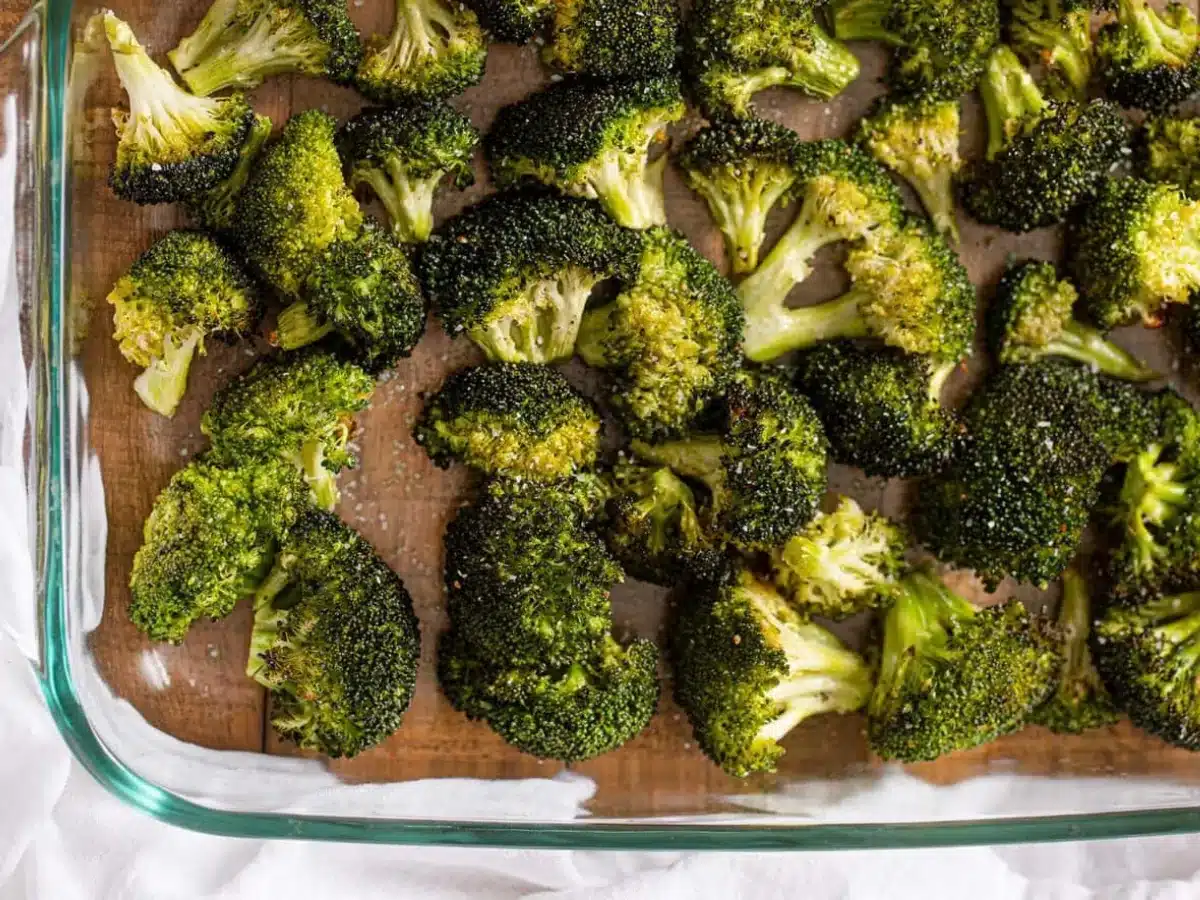 Broccoli in baking dish
