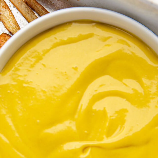 Dipping Sauce in white bowl