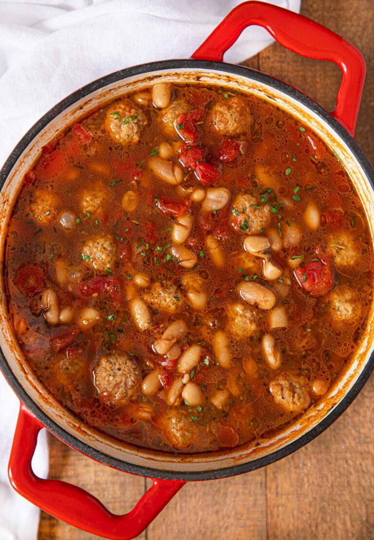 Italian Meatball Soup Recipe (w/ frozen meatballs) - Dinner, then Dessert