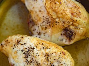 Oven Baked Split Chicken Breasts (Bone-In) - Dinner, Then Dessert