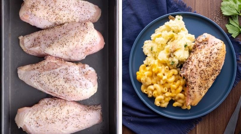 Oven Baked Split Chicken Breasts Bone In Recipe Video Dinner