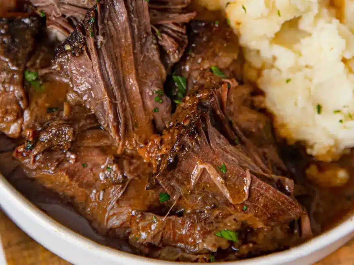 close up of pot roast