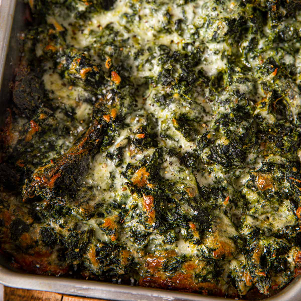 Creamed Spinach Gratin