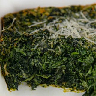 Stouffer's Spinach Souffle slice