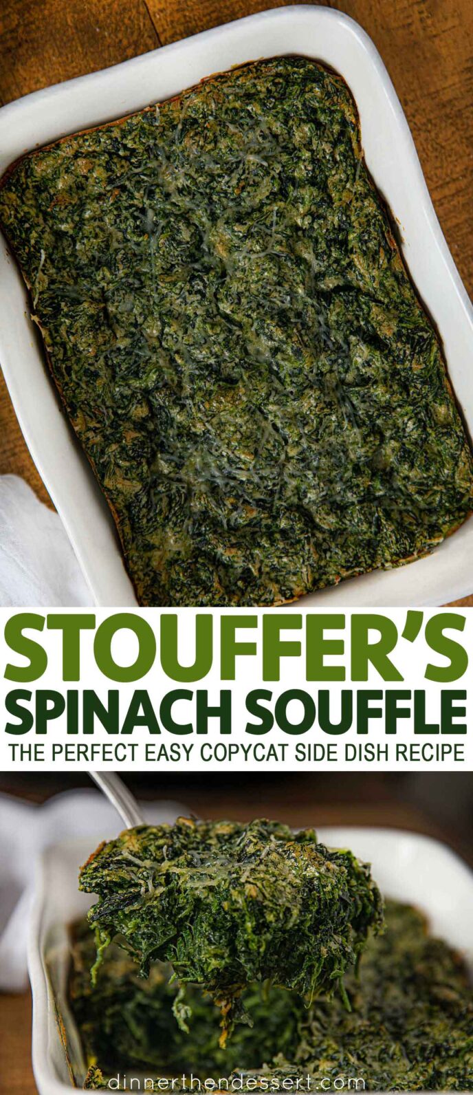 Stouffer's Spinach Soufflé (Copycat) Dinner, then Dessert