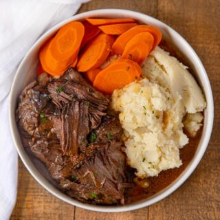 Pot roast with potatoes and carrots 1x1