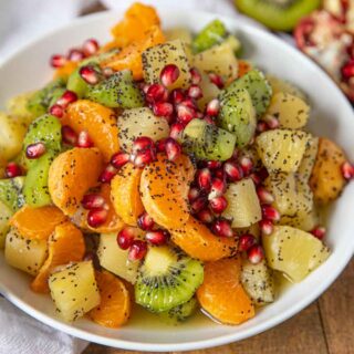 fruit salad with winter fruits