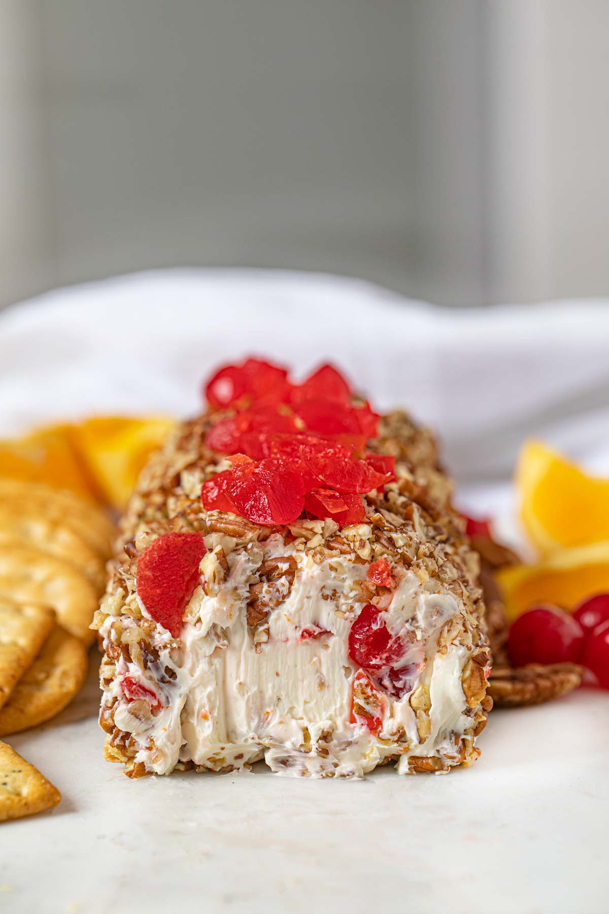 Cherry Pecan Cheese Log