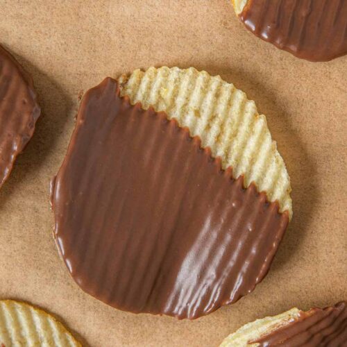 Chocolate Dipped Potato Ruffles Chips