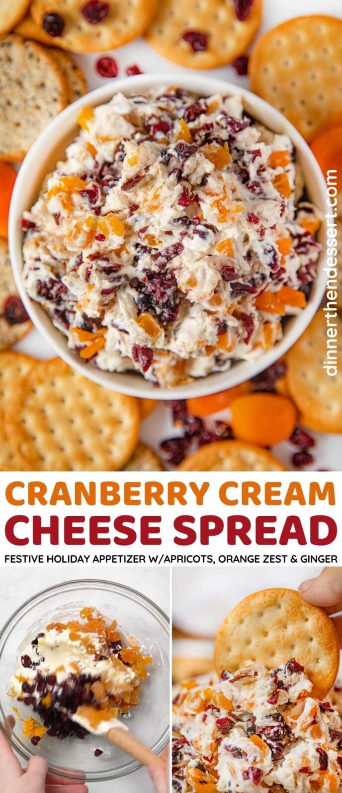 Cranberry Cream Cheese Spread Collage