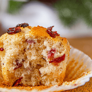 muffin with bite taken out