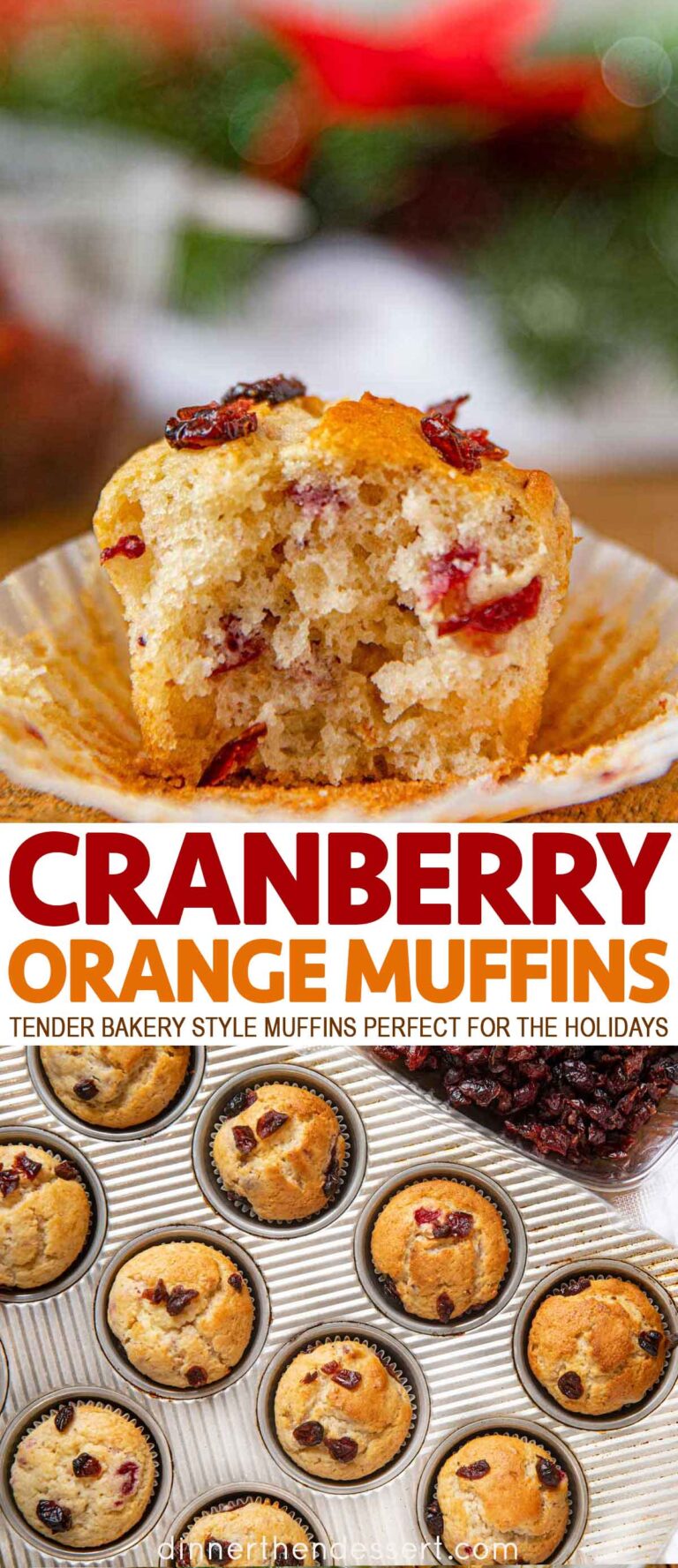 Cranberry Orange Muffins Recipe Dinner, then Dessert