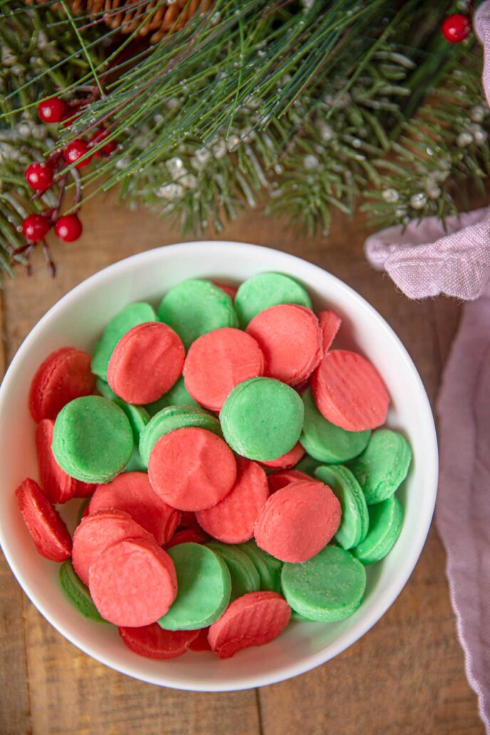 Cream Cheese Holiday Mints